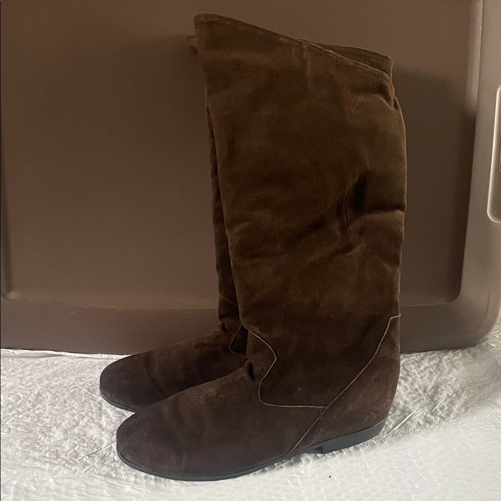 Elegant Brown Suede Boots